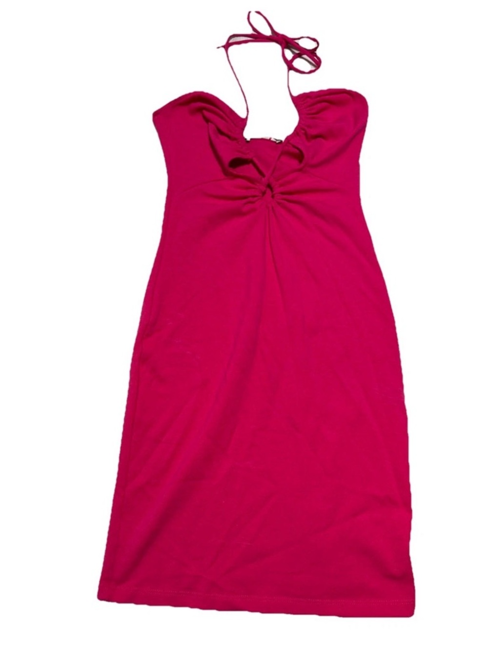 Zara Hot Pink Convertible Halter or Strapless Mini Dress